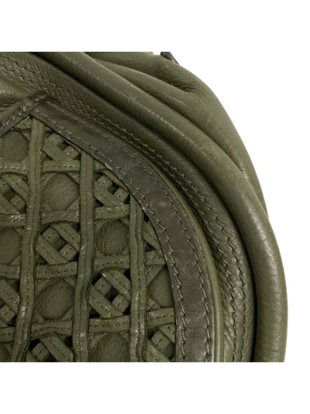 Dior Handbag Khaki Beige Leather - Picture 13 of 15